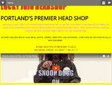 Tablet Screenshot of luckyjujuheadshop.com